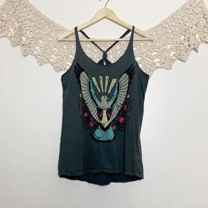 Forever21 Bird Cut Up Tank Size Small